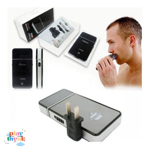 Bộ cạo râu kiểu dáng iPhone Gudetama - Máy cạo râu sạc pin, lưỡi kép bảo vệ, phụ kiện nam cao cấp, độc đáo và tiện lợi!