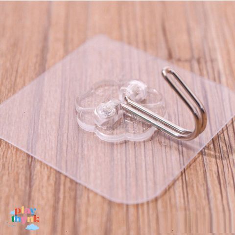 Combo 50 Móc Treo Dán Tường Siêu Bền - Chịu Lực 10kg, Thiết Kế Hoa Xinh Xắn - Dùng Trong Nhà Bếp & Phòng Tắm
