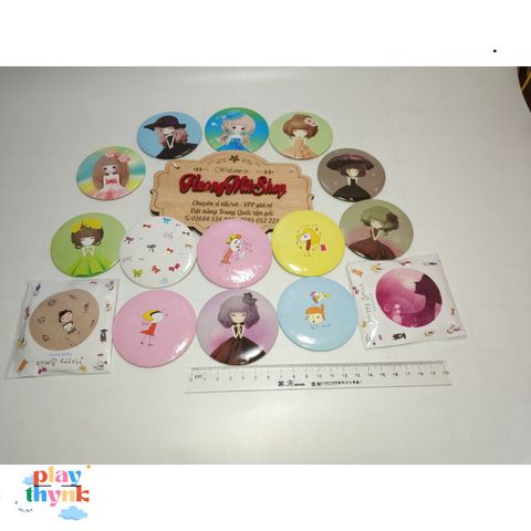 Bộ 100 Gương Mini Dễ Thương Gudetama - Kính Lúp Trang Điểm Đáng Yêu, Mix Mẫu Ngẫu Nhiên, Quà Tặng Thú Vị