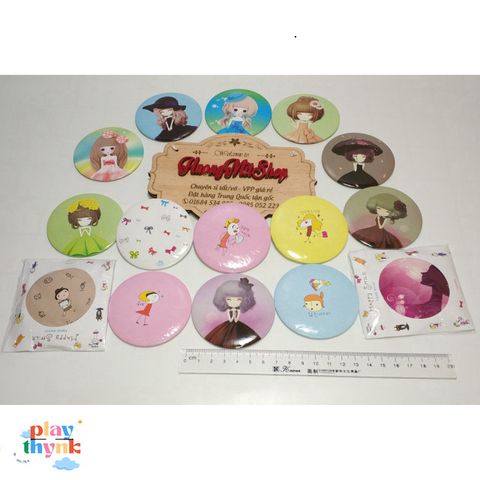 Bộ 100 Gương Mini Dễ Thương Gudetama - Kính Lúp Trang Điểm Đáng Yêu, Mix Mẫu Ngẫu Nhiên, Quà Tặng Thú Vị