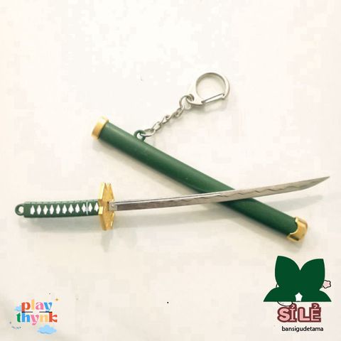 Móc Khóa Katana Zoro - Phụ Kiện One Piece Hợp Kim Bền Bỉ, Quà Tặng Tuyệt Vời Cho Fan Anime Nhật Bản