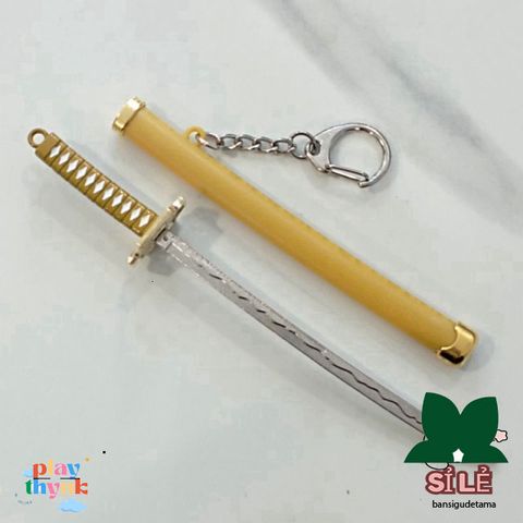 Móc Khóa Katana Zoro - Phụ Kiện One Piece Hợp Kim Bền Bỉ, Quà Tặng Tuyệt Vời Cho Fan Anime Nhật Bản