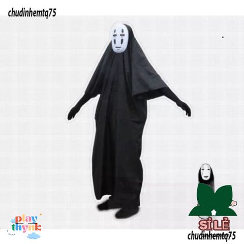 Bộ Hóa Trang Halloween Vô Diện Cho Trẻ Em - Áo Choàng, Găng Tay & Mặt Nạ Cosplay, Nhiều Kích Cỡ Hấp Dẫn