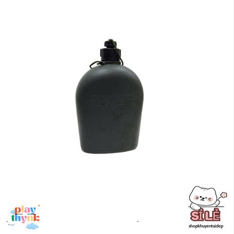 Combo Bình Nước 1L Kèm Ca Nhôm và Túi Đựng - Tiện Lợi cho Du Lịch và Thể Thao, Chất Liệu Nhựa Cao Cấp