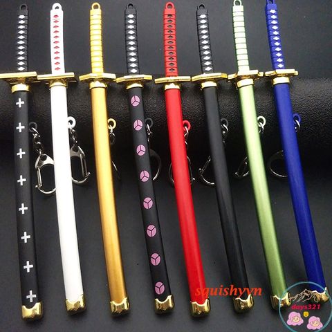 Bộ Sưu Tập 20 Móc Khóa Kiếm Zoro Law One Piece, Chất Liệu Hợp Kim Bền, Dài 16cm - Quà Tặng Sưu Tầm Đẳng Cấp Anime