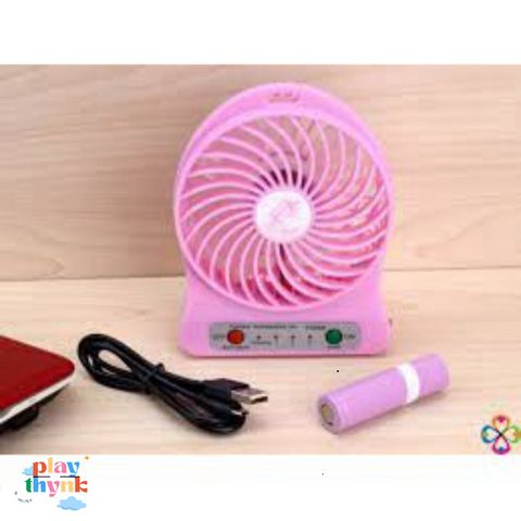 Quạt Mini Sạc Di Động 3 Tốc Độ - Thiết Kế Gudetama Dễ Dàng Mang Theo, Có Pin & Đèn Pin - Giải Nhiệt Mùa Hè