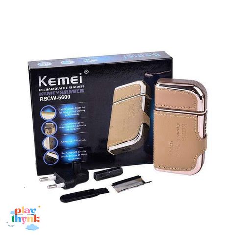 Máy Cạo Râu KEMEI RSCW-5600 - Cạo Râu An Toàn, Tiện Dụng, Thời Gian Sử Dụng Lên Đến 15 Ngày - Lựa Chọn Hoàn Hảo Cho Phái Mạnh