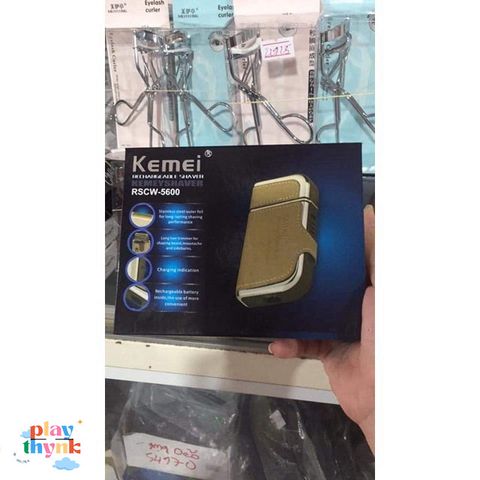 Máy Cạo Râu KEMEI RSCW-5600 - Cạo Râu An Toàn, Tiện Dụng, Thời Gian Sử Dụng Lên Đến 15 Ngày - Lựa Chọn Hoàn Hảo Cho Phái Mạnh
