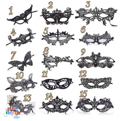 Mặt Nạ Hóa Trang Ren Độc Đáo Số 8 và 11 - Phụ Kiện Dạ Tiệc, Sinh Nhật, Halloween Tại Bansigudetama