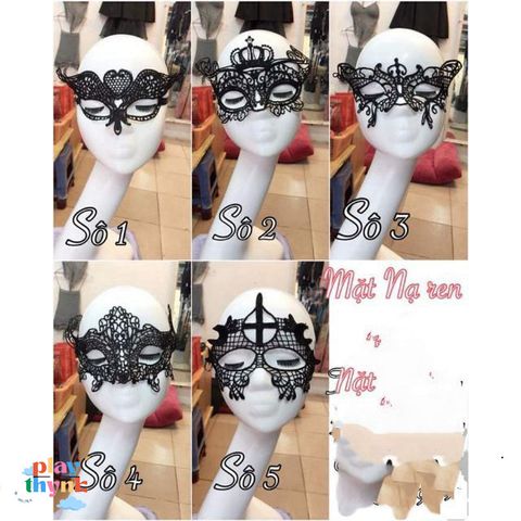Mặt Nạ Hóa Trang Ren Độc Đáo Số 8 và 11 - Phụ Kiện Dạ Tiệc, Sinh Nhật, Halloween Tại Bansigudetama