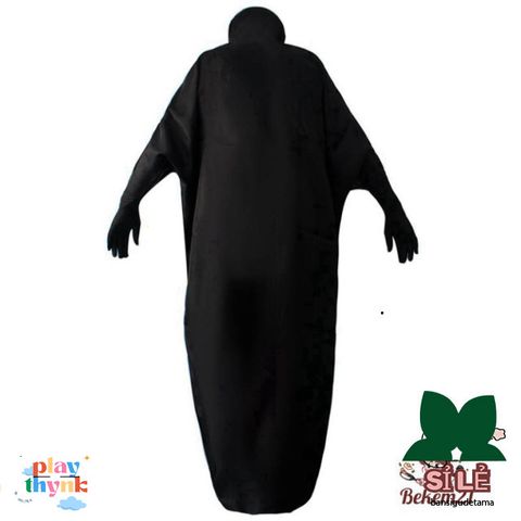 Bộ trang phục cosplay Vô Diện - Áo choàng đen và mặt nạ, đồ cosplays độc đáo cho cả trẻ em và người lớn, thích hợp cho mọi dịp.