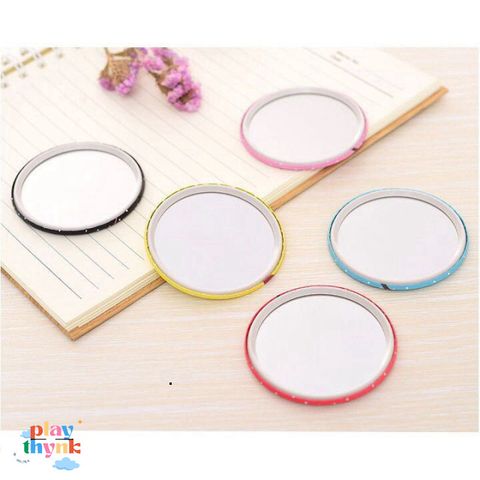 Gương Mini Cầm Tay Hàn Quốc Đường Kính 7cm - Phụ Kiện Thời Trang Dễ Mang Đi, Hình Ảnh Ngộ Nghĩnh, Dành Cho Fan Gudetama