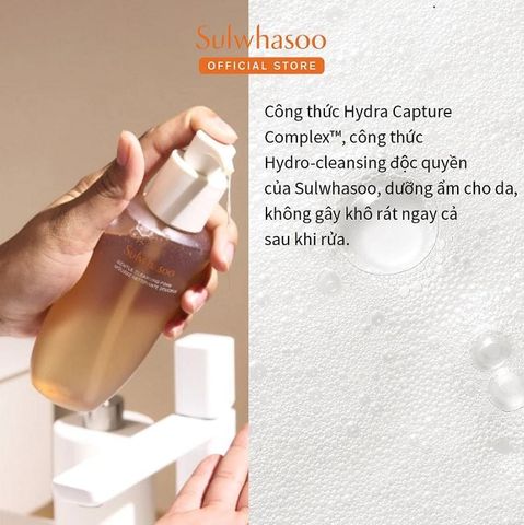 Sữa Rửa Mặt Dịu Nhẹ Sulwhasoo Gentle Cleansing Foam 200ml - Chăm Sóc Da Từ Thiên Nhiên, Không Kích Ứng, Cho Làn Da Mịn Màng, Khỏe Mạnh