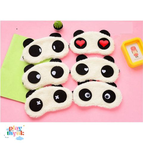 Khăn bịt mắt ngủ gấu trúc mềm mại - Thiết kế dễ thương, chống sáng cho giấc ngủ ngon từ shop Bansigudetama