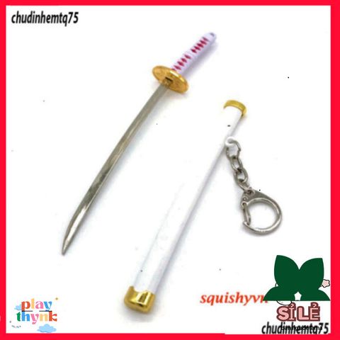 Móc Khóa Kim Loại Zoro Katana One Piece 15.5cm - Thép Không Gỉ An Toàn, Quà Tặng Fan Anime, Mô Hình Kiếm Độc Quyền