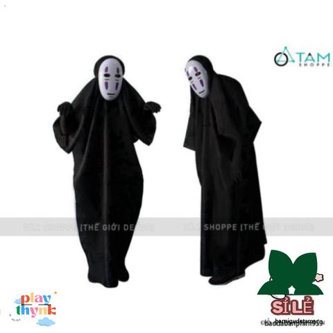 Bộ Trang Phục Halloween Vô Diện Cosplay - Áo, Mặt Nạ & Găng Tay Đen Cho Mọi Lứa Tuổi - Lựa Chọn Hoàn Hảo Dịp Hóa Trang