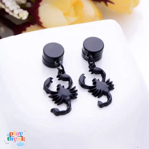 Khuyên Tai Nam Châm Đuôi Bọ Cạp Cá Tính - Trang Sức Độc Đáo Thiết Kế Hiện Đại Dành Cho Nam Nữ