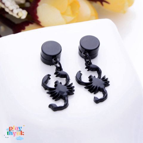 Khuyên Tai Nam Châm Đuôi Bọ Cạp Cá Tính - Trang Sức Độc Đáo Thiết Kế Hiện Đại Dành Cho Nam Nữ