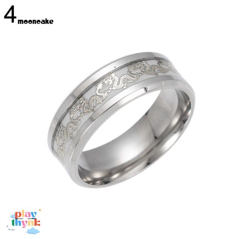 Nhẫn Cá Heo Phát Sáng Ban Đêm Thép Không Gỉ - Trang Sức Độc Đáo Cho Các Bữa Tiệc và Lễ Hội