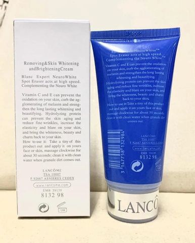 Gel Tẩy Tế Bào Chết Mặt Lancome Blanc Expert NeuroWhite 80ml - Sạch Sâu, Rạng Rỡ, Chính Hãng