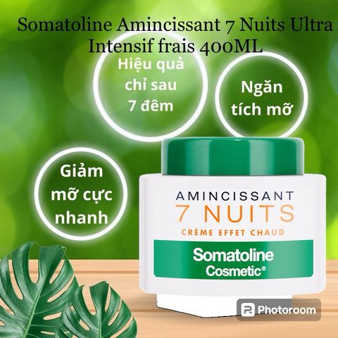 Kem Tan Mỡ Somatoline 7 Nuit 400ml - Giảm Béo Bụng Nhanh Chóng Trong 7 Ngày, Sản Phẩm Chăm Sóc Da Chuyên Nghiệp Tại Nhà