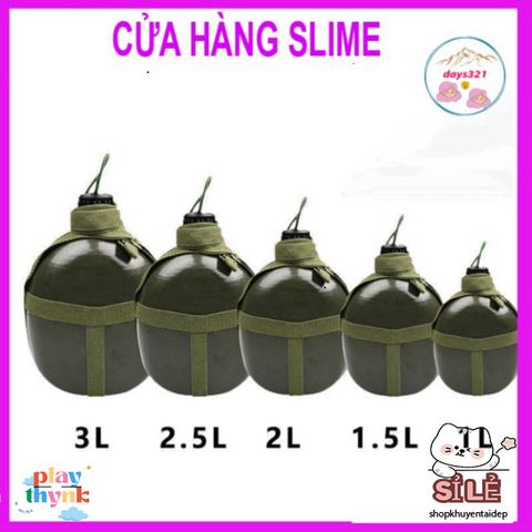 Bình Nhôm Tông Bi Đông 1-3L - Đựng Nước, Đựng Rượu Cho Chuyến Đi Phượt, Dã Ngoại - Dụng Cụ Bền Bỉ Chống Gỉ