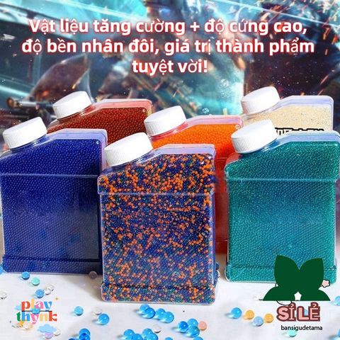 Hạt Nở Thủy Tinh 7mm An Toàn Cho Trẻ Em - Đa Màu, Thân Thiện Môi Trường, Thú Vị Để Chơi & Trang Trí