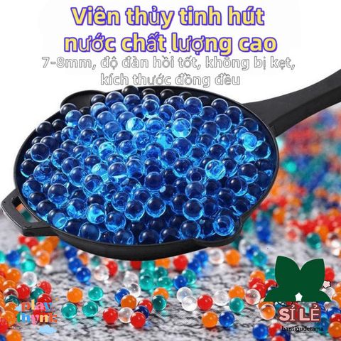 Hạt Nở Thủy Tinh 7mm An Toàn Cho Trẻ Em - Đa Màu, Thân Thiện Môi Trường, Thú Vị Để Chơi & Trang Trí