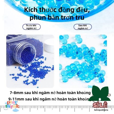 Hạt Nở Thủy Tinh 7mm An Toàn Cho Trẻ Em - Đa Màu, Thân Thiện Môi Trường, Thú Vị Để Chơi & Trang Trí
