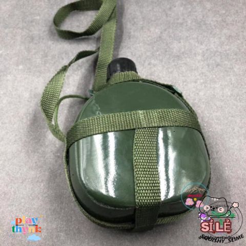 Bình bi đông 3L cổ điển phong cách lính, đựng nước và rượu, nhôm chống gỉ, tiện dụng cho du lịch và dã ngoại