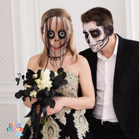 Mặt Nạ Kinh Dị Halloween - Phụ Kiện Cosplay Hề Đáng Sợ Cho Tiệc Halloween, Chơi Khăm Và Trang Trí Ma Quái