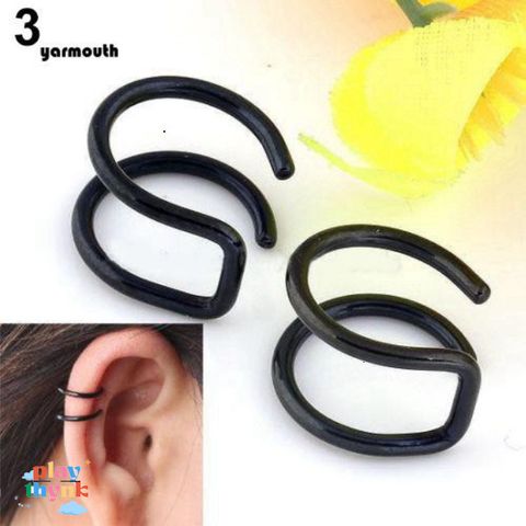 Khuyên Vành Tai Kim Loại Unisex Cuff - Trang Sức Không Xuyên Thấu Đơn Giản, Phong Cách Thời Trang Hàng Ngày, Quà Tặng Bạn Bè
