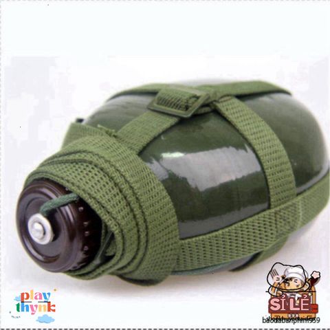 Bình Tông 1L Quân Đội - Đựng Rượu, Nước Nhôm Bền Chắc, Thiết Kế Dành Cho Phượt Thủ, Giữ Nhiệt Tối Đa