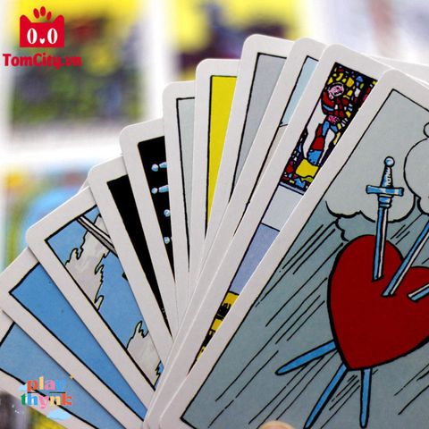 Bộ bài Tarot Rider-Waite cao cấp 78 lá với sách hướng dẫn - Trọn bộ dành cho người mới và chuyên nghiệp, khám phá thế giới Tarot!