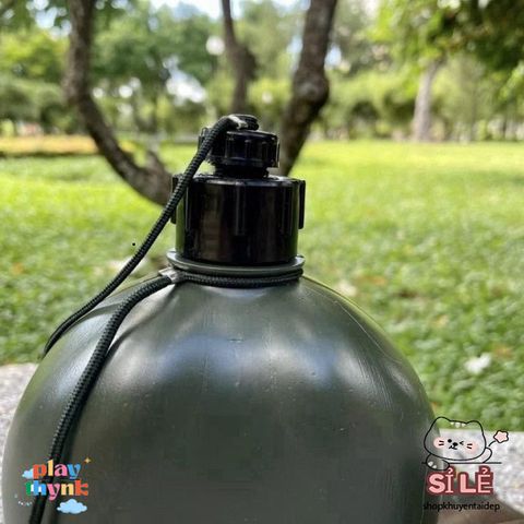 Bộ bình tông 3 món 1L - Bình bi đông quân đội, ca nhôm, túi dù tiện lợi cho mọi chuyến đi, bảo hành 12 tháng