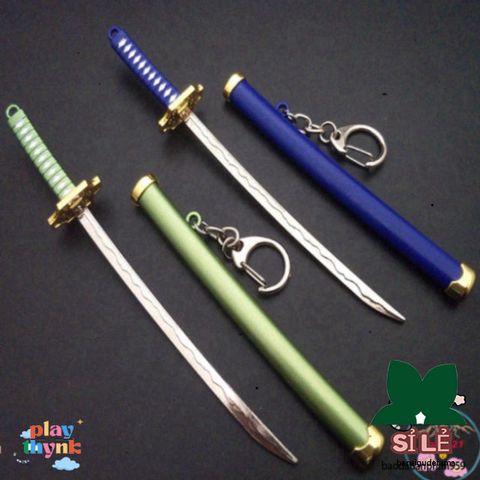 Móc Khóa Kiếm Katana Zoro Law One Piece - Phụ Kiện Anime Chống Gỉ 16cm, Quà Tặng Thích Hợp Cho Fan Hâm Mộ
