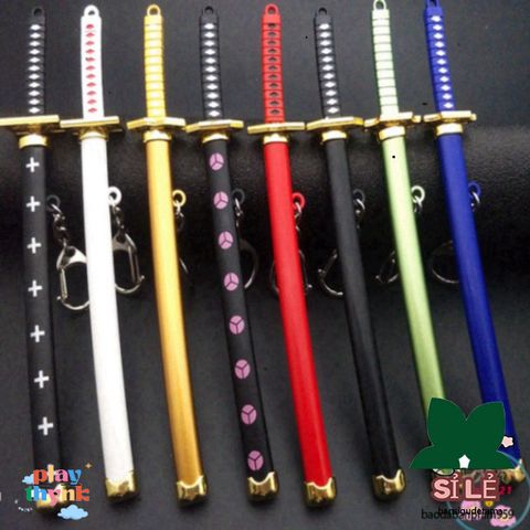 Móc Khóa Kiếm Katana Zoro Law One Piece - Phụ Kiện Anime Chống Gỉ 16cm, Quà Tặng Thích Hợp Cho Fan Hâm Mộ