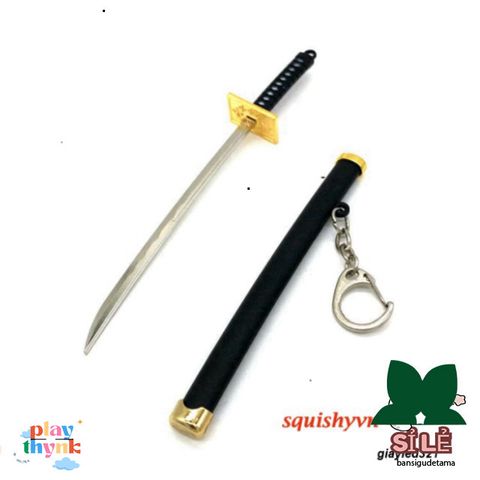 Móc Khóa Kiếm Zoro Law One Piece - Katana Kim Loại Không Gỉ 16cm, Quà Tặng Dành Cho Fan Anime, Sưu Tầm Độc Đáo