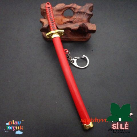 Móc Khóa Kiếm Zoro Law One Piece - Katana Kim Loại Không Gỉ 16cm, Quà Tặng Dành Cho Fan Anime, Sưu Tầm Độc Đáo