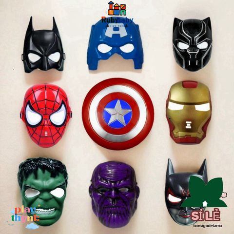 Mặt Nạ Siêu Anh Hùng Spider-Man - Đồ Chơi Hóa Trang Halloween Dành Cho Trẻ Em, Cosplay Avengers, An Toàn, Không Độc Hại