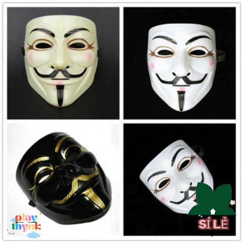 Mặt Nạ Guy Fawkes Anonymous - Phụ Kiện Thời Trang Độc Đáo Dành Cho Fan Văn Hóa Hacker V For Vendetta