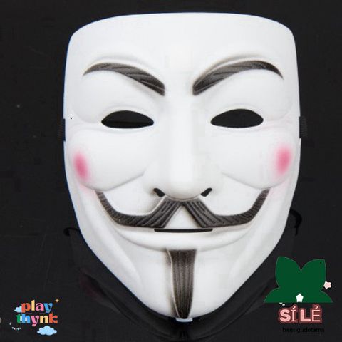 Mặt Nạ Guy Fawkes Anonymous - Phụ Kiện Thời Trang Độc Đáo Dành Cho Fan Văn Hóa Hacker V For Vendetta