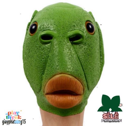 Mặt Nạ Ếch Huyền Bí - Phụ Kiện Hóa Trang Halloween Xanh Tươi Sống Động - Lễ Hội Hóa Trang Quái Vật