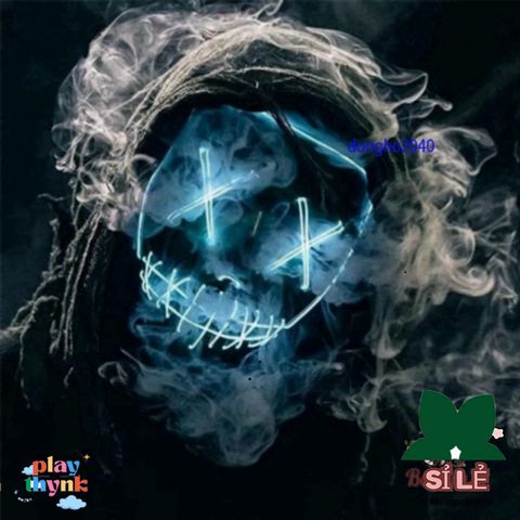 Mặt Nạ Phát Sáng Halloween - Mẫu Hacker LED Vendetta Độc Đáo Cho Dự Tiệc và Fan Hâm Mộ Thể Hiện Cá Tính