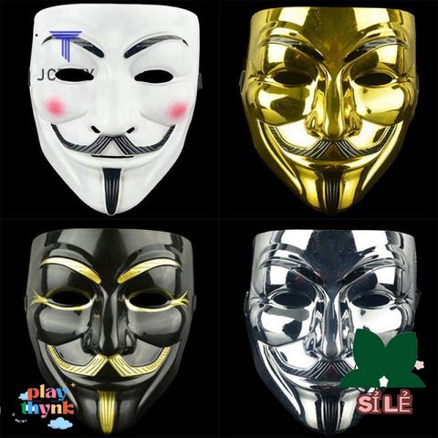 Khẩu Trang Guy Fawkes V for Vendetta - Mặt Nạ Halloween Phụ Kiện Tiệc Tùng Người Lớn - Đạo Cụ COS Huyền Bí
