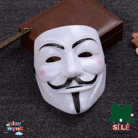 Mặt Nạ Toàn Mặt V for Vendetta - Phụ Kiện Halloween Độc Đáo Cho Bữa Tiệc, Cosplay và Hacker
