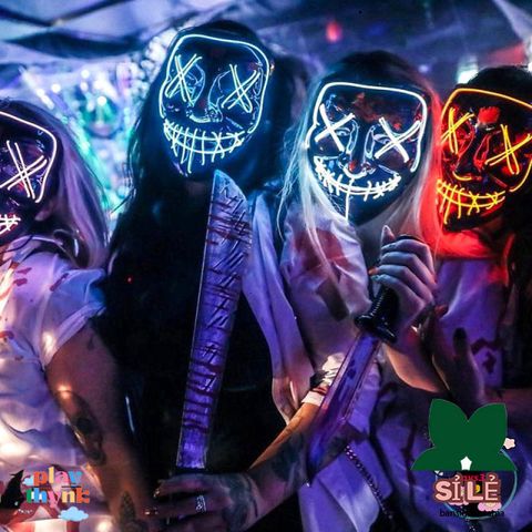 Mặt Nạ LED 7 Màu Halloween Phát Sáng - Phụ Kiện Hóa Trang Bí Ẩn Cho TikTok, Quà Tặng Độc Đáo Cho Tiệc Tùng