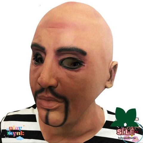 Mặt Nạ Halloween ÔNG GIÀ NHÀ BẢO KÊ - Chất liệu Latex Để Hóa Trang Quán Bar, Phong Cách Hacker Thú Vị