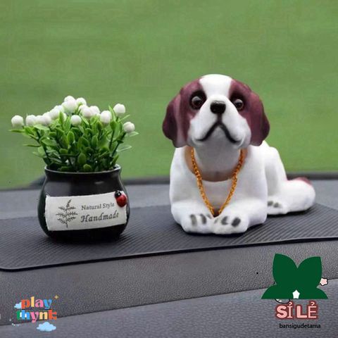 Chó Lắc Lư Trang Trí Ô Tô Ngộ Nghĩnh - Phụ Kiện Dễ Thương Nhảy Múa Theo Chuyển Động Xe Hơi, Giải Tỏa Căng Thẳng Khi Lái Xe