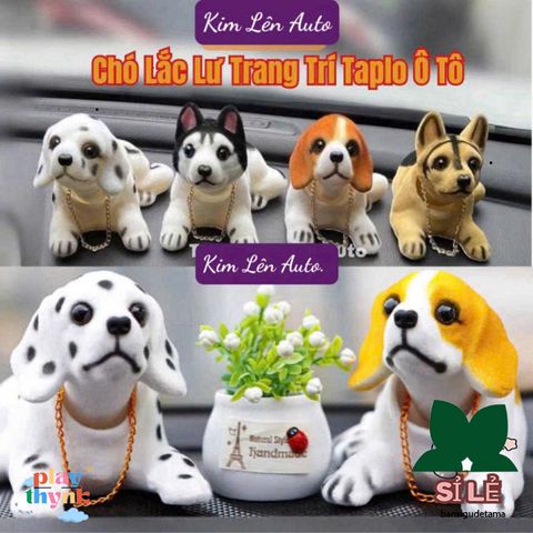 Chó Lắc Lư Trang Trí Ô Tô Ngộ Nghĩnh - Phụ Kiện Dễ Thương Nhảy Múa Theo Chuyển Động Xe Hơi, Giải Tỏa Căng Thẳng Khi Lái Xe